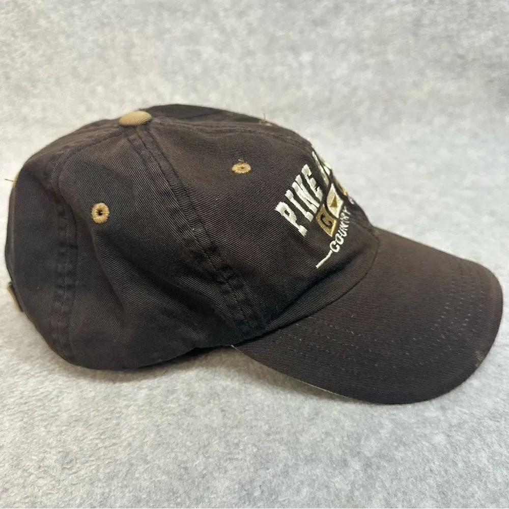 Pine Brook Country Club Hat Adult OSFA Black Strapback Golf Casual Imperial‎